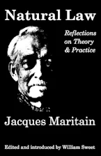Cover of 'Natural Law' by Jacques Maritain 